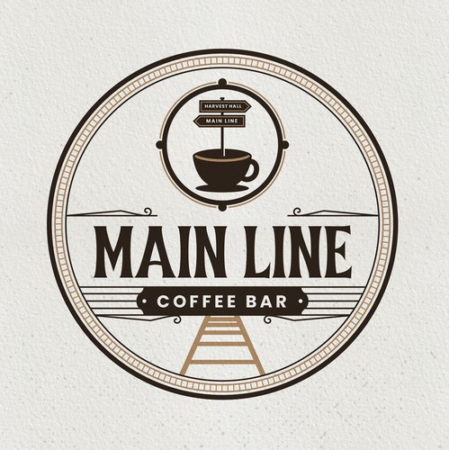Train logo with the title 'Main Line'