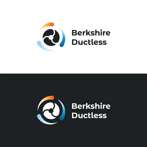 Air conditioning logo with the title 'Logo for ductless mini splits for heating and cooling in houses'