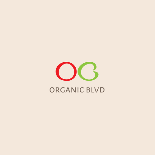 Radish design with the title 'Logo for 'Organic Blvd''