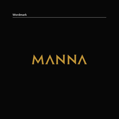 Coffee shop brand with the title 'MANNA Cafe'