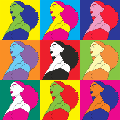 Pop art design with the title 'Pattern'