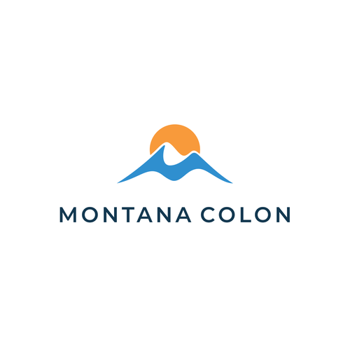 Mountain brand with the title 'Montana Colon - New branding for regional surgical specialist group'