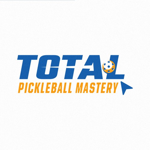 Online course logo with the title 'Pickleball Online Course logo design'