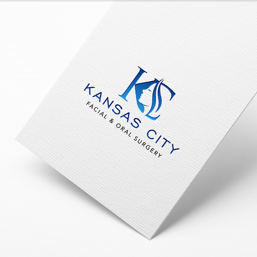 Kc logo with the title 'Logo Concept for the KANSAS CITY FACIAL SURGERY'