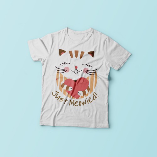 Love t-shirt with the title 'meowied'