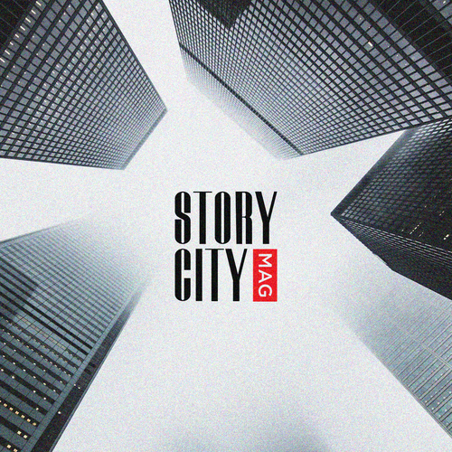 Logo with the title 'Story City Mag'