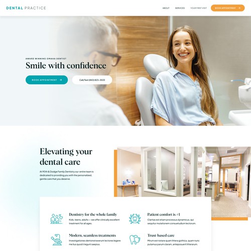Healthcare design with the title 'Dental Practice'