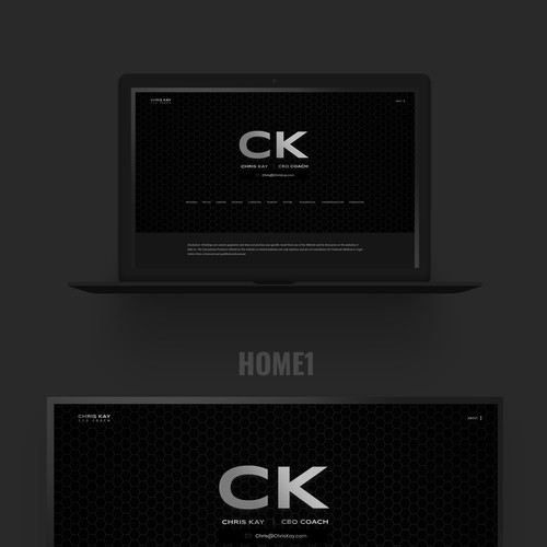 Elegant design with the title 'An attractive personal website'