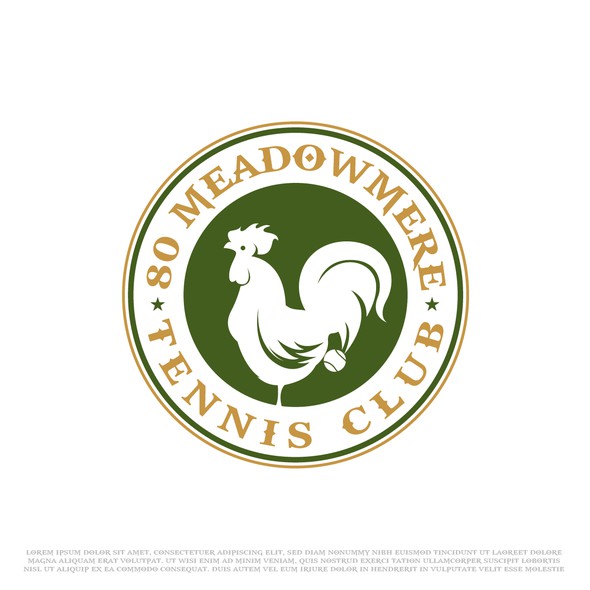 Tennis ball logo with the title '80 Meadowmere Tennis Club'