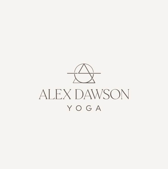 Yoga studio design with the title 'Contemporary spiritual logo for yoga teacher'
