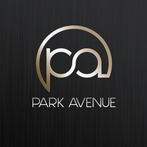 Metallic logo with the title 'Logo concept for 'Park Avenue''