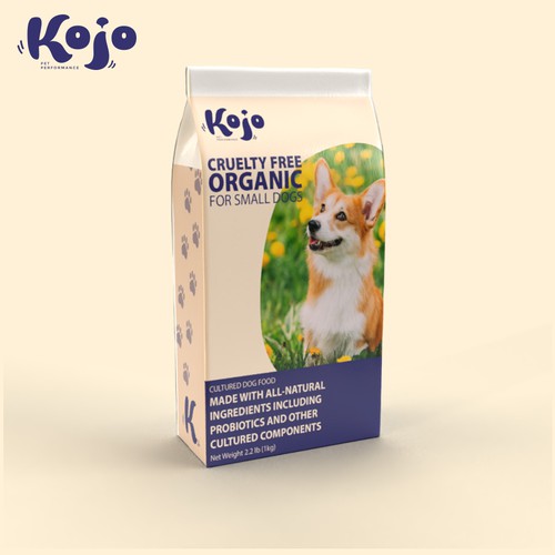 Dog food packaging with the title 'Dog Food branding'