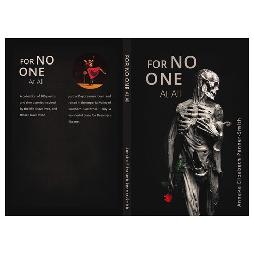 LGBT+ book cover with the title 'For no one at all'