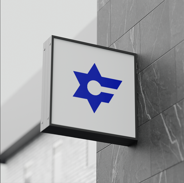 Israel and Israeli logo with the title 'David's Star Logo'