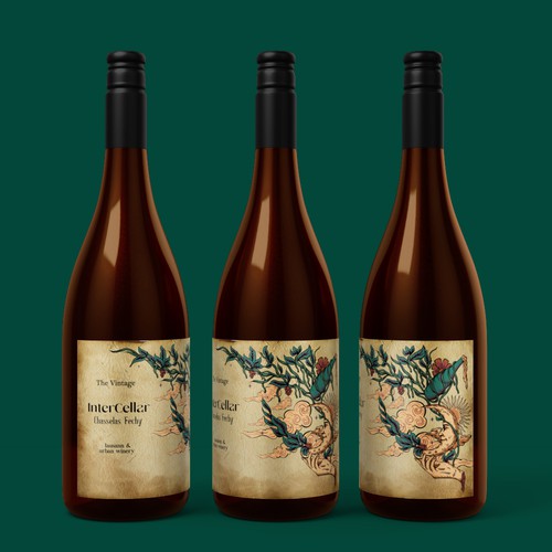 Vintage label with the title 'InterCellar'