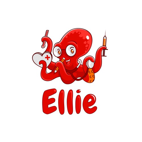 Octopus logo with the title 'An octopus logo'