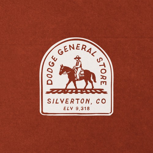 Logo with the title 'Visual Identity for Dodge General Store'