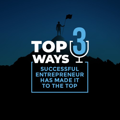 Freehand design with the title 'top3ways podcast'
