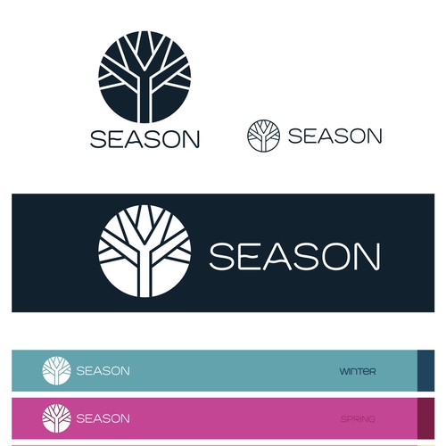 Ecommerce logo with the title 'Logo and identity for SEASON'