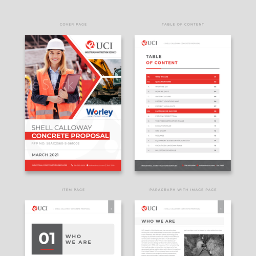 Proposal design with the title 'Proposal Template Design'