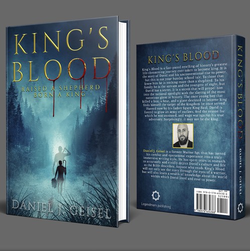 Forest book cover with the title 'King's Blood Book Cover'