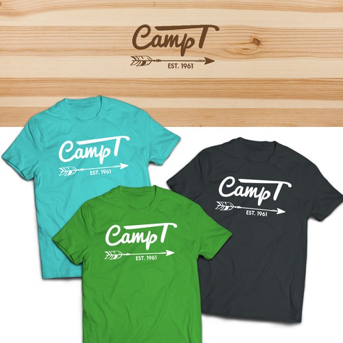 Camping t-shirt with the title 'T-shirt Design for Summer Camp'