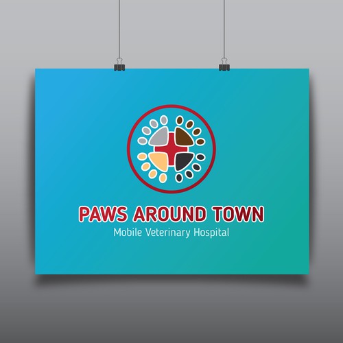 Funny brand with the title 'logo for mobile veterinary hospital v3'