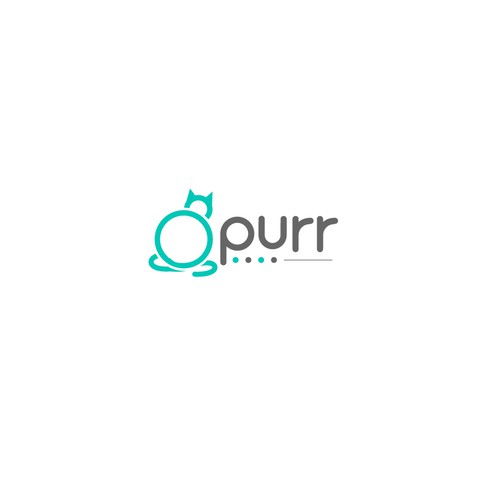 Pet care logo with the title 'Bold concept for Purr'