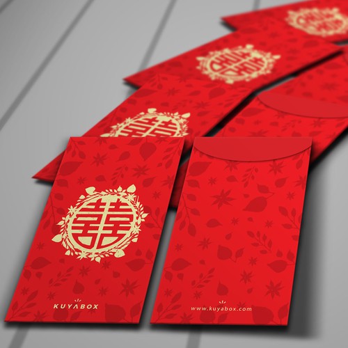 Envelope design with the title 'Traditional Envelope for Chinese Wedding'