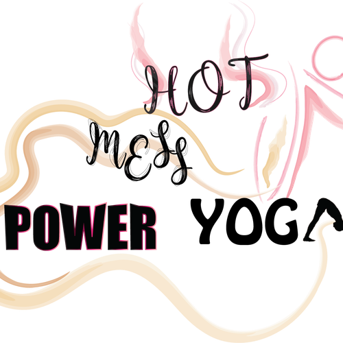 Visual design with the title 'HotMessPowerYOGA'