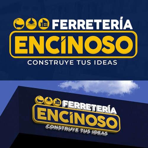 Hardware design with the title 'Ferretería Encinoso'