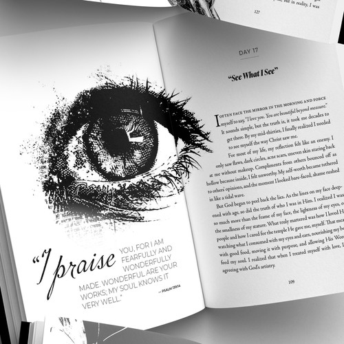 Design with the title 'Book interior layout'