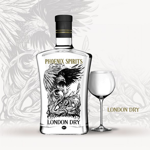 Tree label with the title 'Phoenix Spirits'