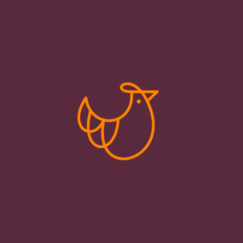 Brand logo with the title 'chicken mom'