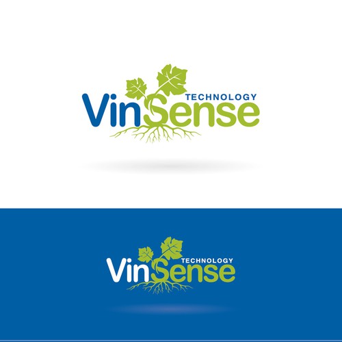 Tree root logo with the title 'high technology and tradition for "VinSense"'
