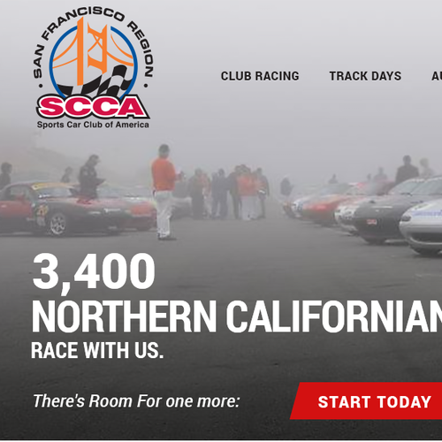 Schedule design with the title 'Website for a motorsport racing organization'