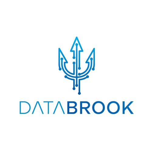 Poseidon design with the title 'Data Brook Logo'