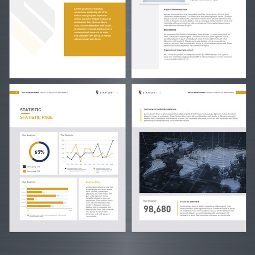 Report design with the title 'Data Science Report'