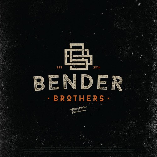 Steel design with the title 'Logo design for construction company '