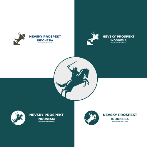 Horse brand with the title 'horse logo for Nevsky'