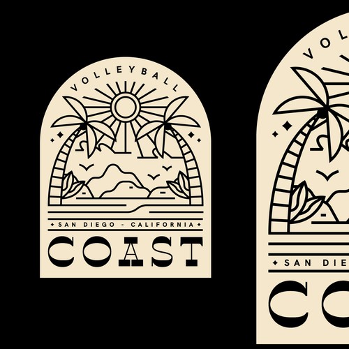 Illustrated t-shirt with the title 'SHIRT DESIGN FOR A SOUTHERN CALIFORNIA SPORTS CLUB'