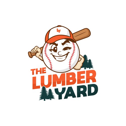 Yard design with the title 'The Lumber Yard Logo'