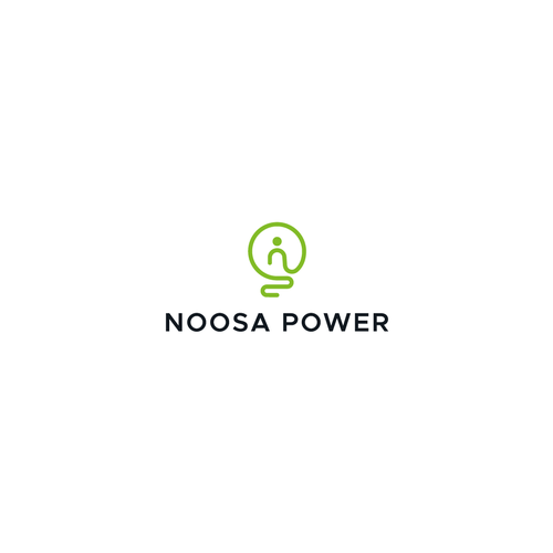 Light bulb logo with the title 'Logo for NOOSA POWER'