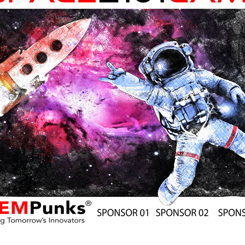 Astronaut t-shirt with the title 'Design for a t-shirt super cool for Childs'