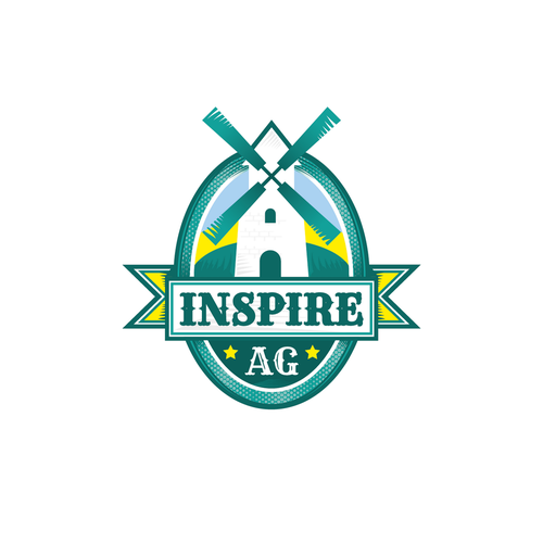 Windmill design with the title 'Inspire AG'
