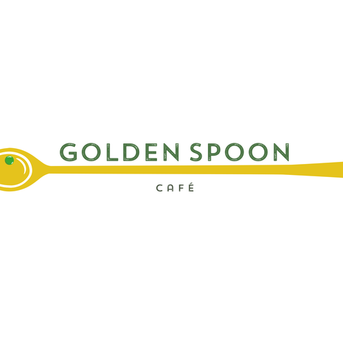 Menu logo with the title 'Golden Spoon Café'