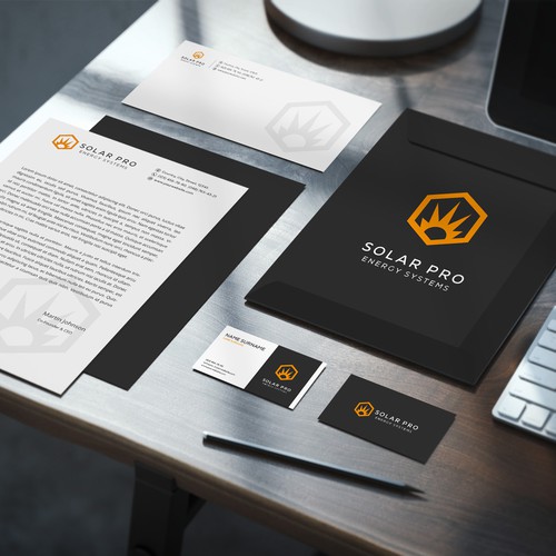 Solar design with the title 'Solar- energy company'