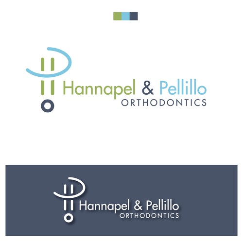 Dental logo with the title 'Playfull concept for Orthodontics logo'