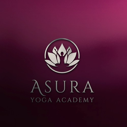 Body logo with the title 'Lotus Yoga Logo'