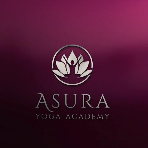 Body design with the title 'Lotus Yoga Logo'